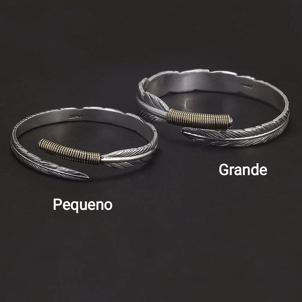 Bracelete Pena Vintage – Prata 999.9