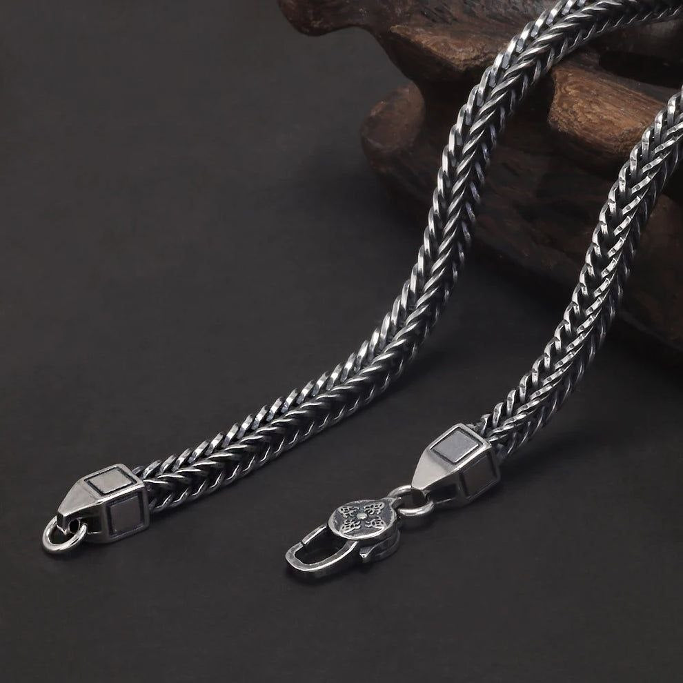 Corrente/Pulseira Rabo de Raposa Foxtail - Prata 925 (4mm)