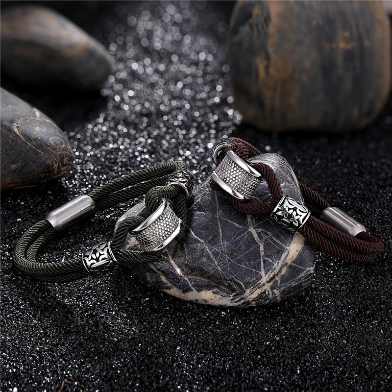 Pulseira Iron - Corda e Aço