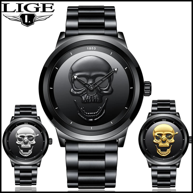 Relógio Skull 3D