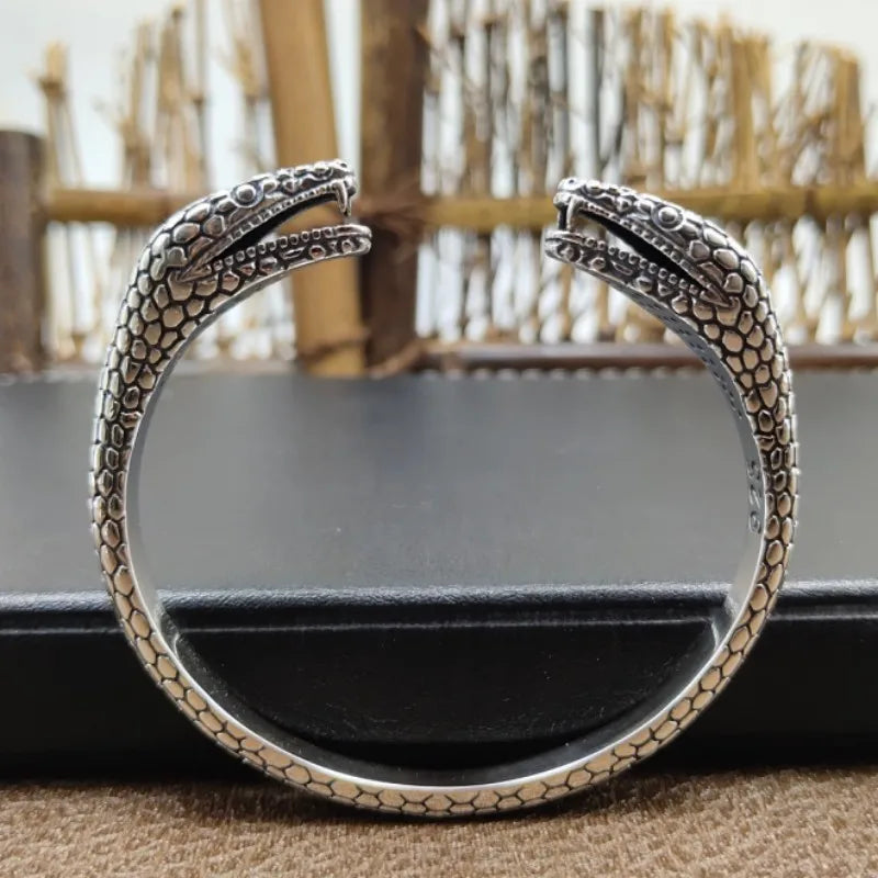 Bracelete Serpente - Prata 925 (ajustável)