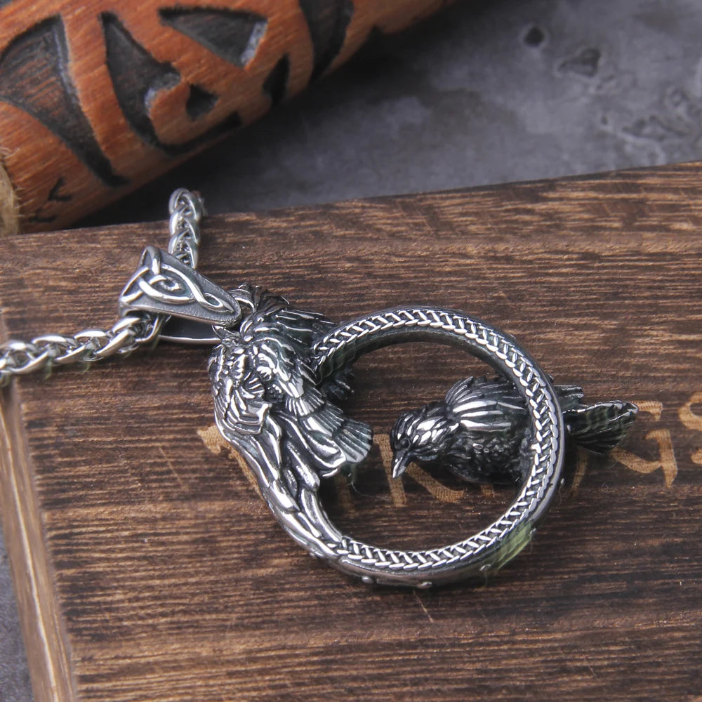 Colar Corvos de Odin – Huginn e Muninn