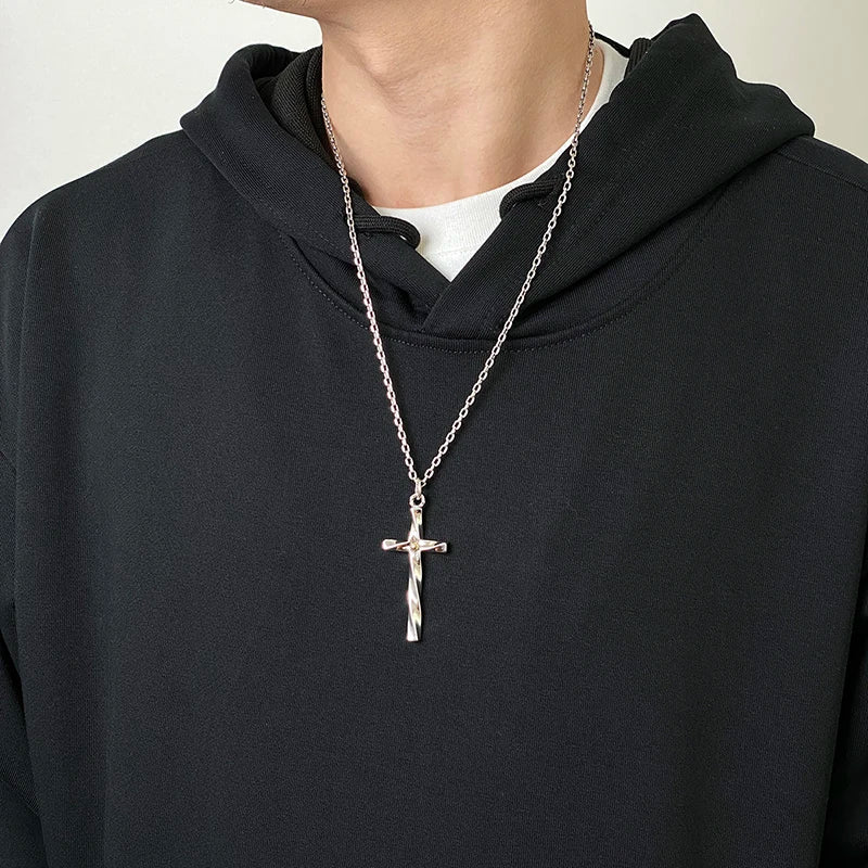 Pingente Cruz Mobius - Prata 925