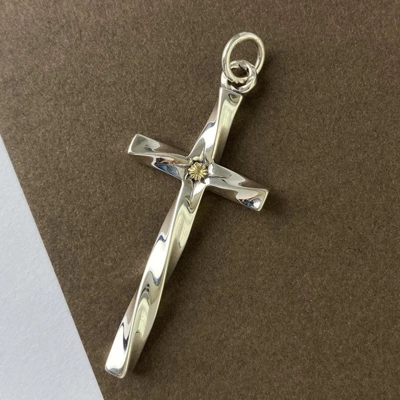 Pingente Cruz Mobius - Prata 925