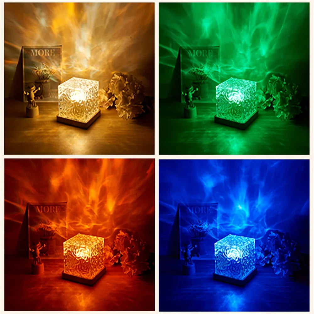 AuroraGlow: Luminária Anti-Estresse (16 Cores)