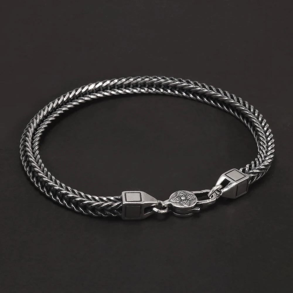 Corrente/Pulseira Rabo de Raposa Foxtail - Prata 925 (4mm)