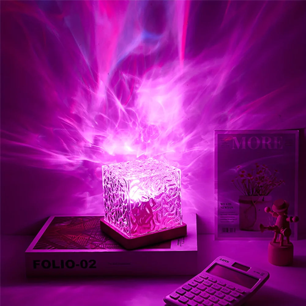 AuroraGlow: Luminária Anti-Estresse (16 Cores)