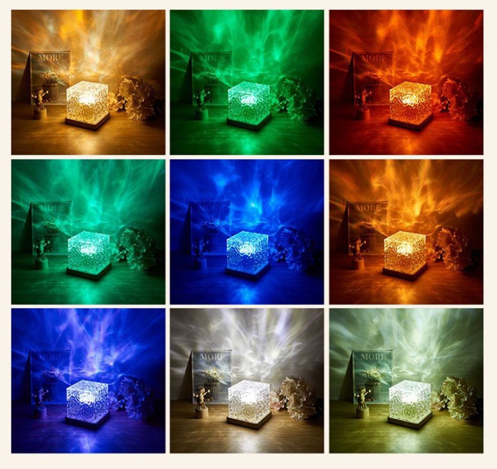 AuroraGlow: Luminária Anti-Estresse (16 Cores)
