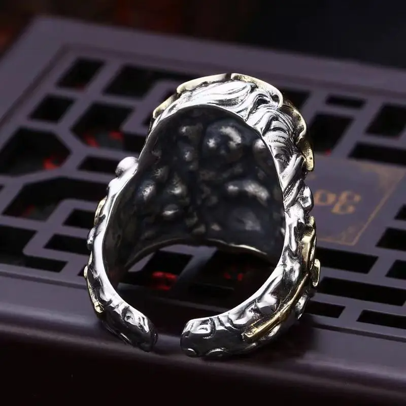 Anel Poseidon - Prata 925 (Ajustável)