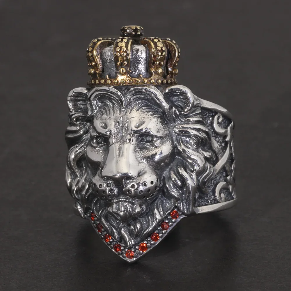 Anel Lion King - Prata 925 (Ajustável)