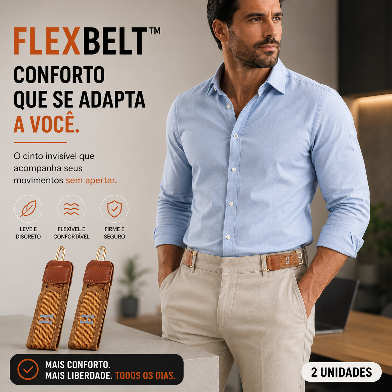 Cinto Sem Fivela - FlexBelt™