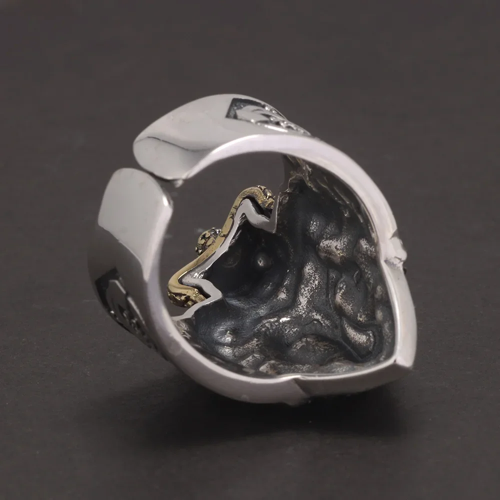 Anel Lion King - Prata 925 (Ajustável)