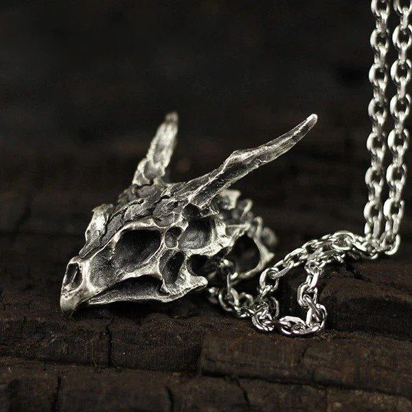 Colar Viking Crânio de Dragão