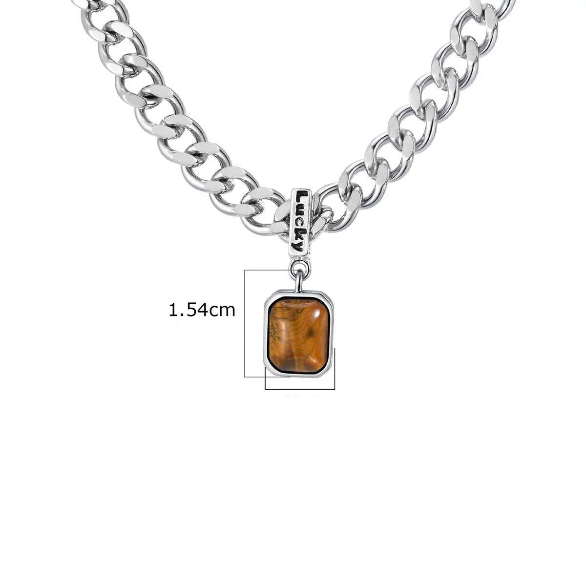 Colar Lucky - Pedra e Aço (Boa Sorte)