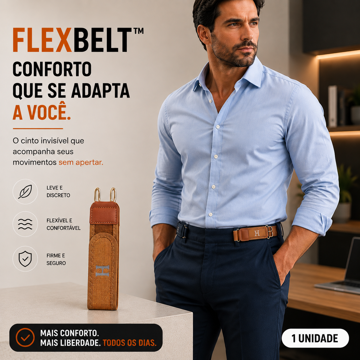 Cinto Sem Fivela - FlexBelt™