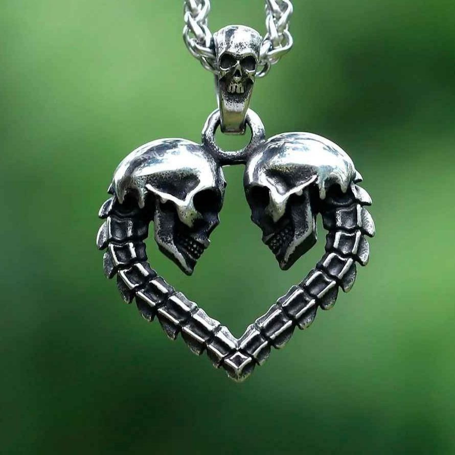 Colar SkullLove - Aço Inoxidável