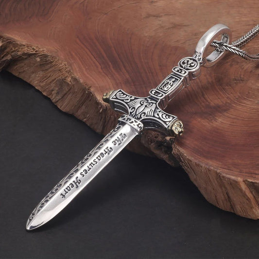Colar Espada Sagrada – Prata 925