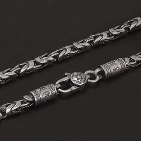 Corrente de Bali Mantra do Dragão – Prata 925 (4mm)