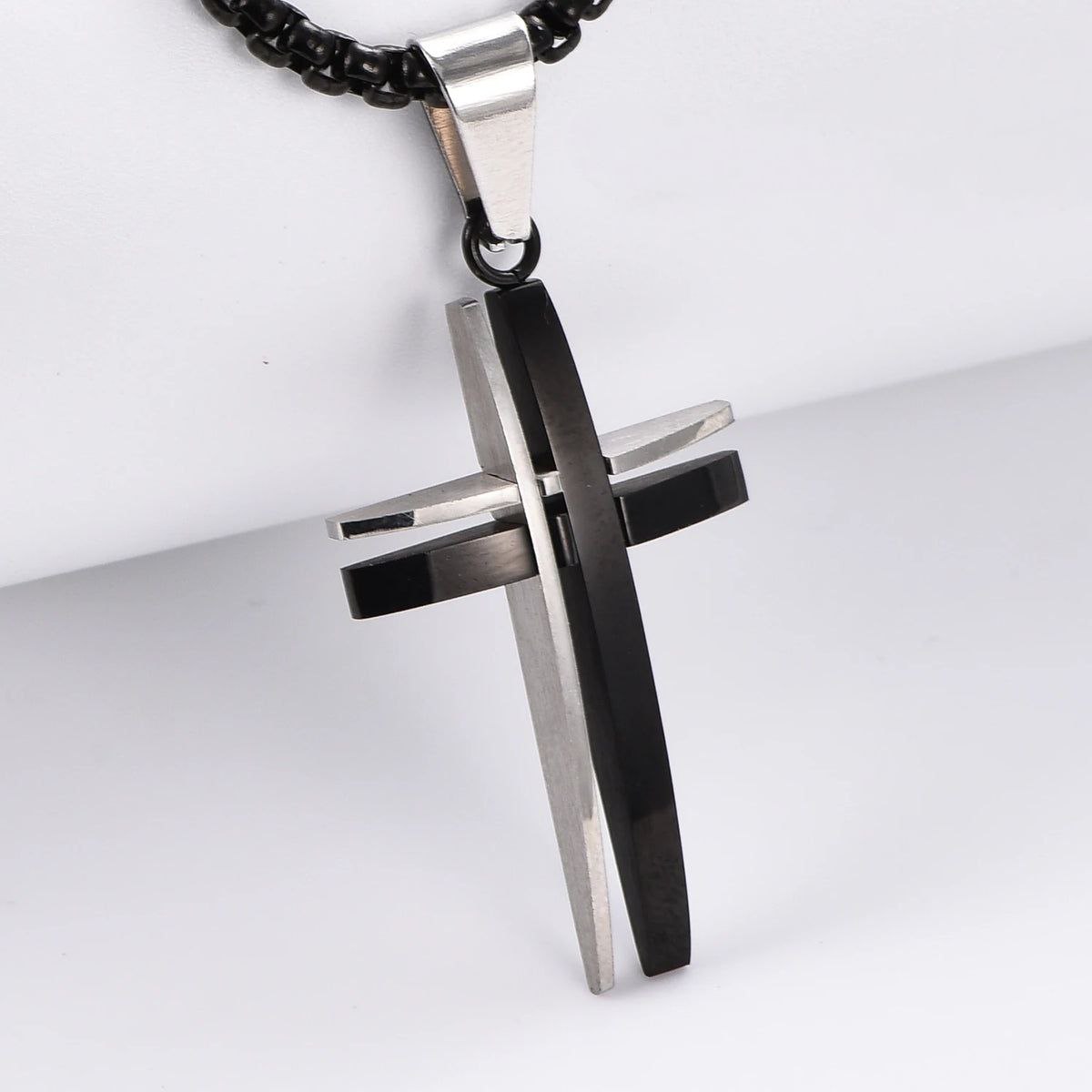 Colar Cruz - Aço Inoxidável