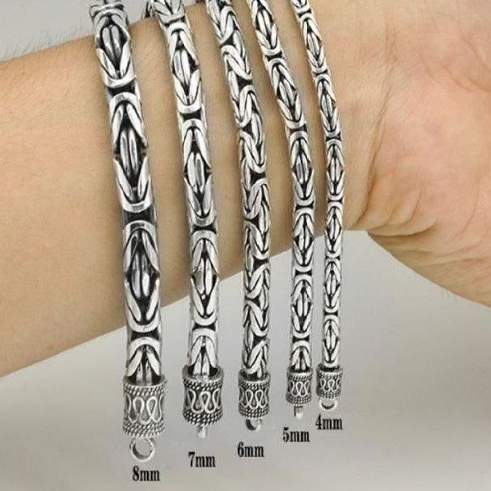 Pulseira de Bali com Amuleto ( Proteção, Sorte e Riqueza) - Prata 925