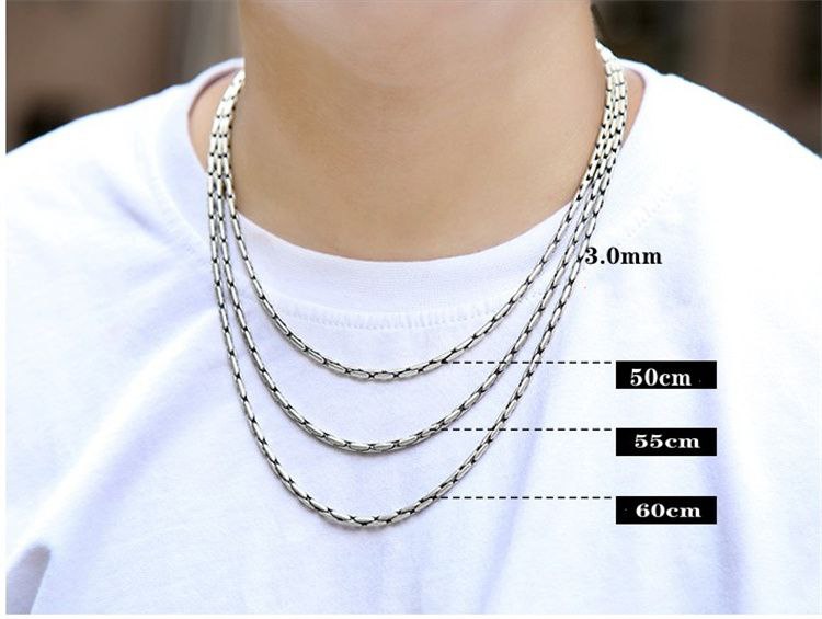 Corrente Vintage Bamboo - Prata 925