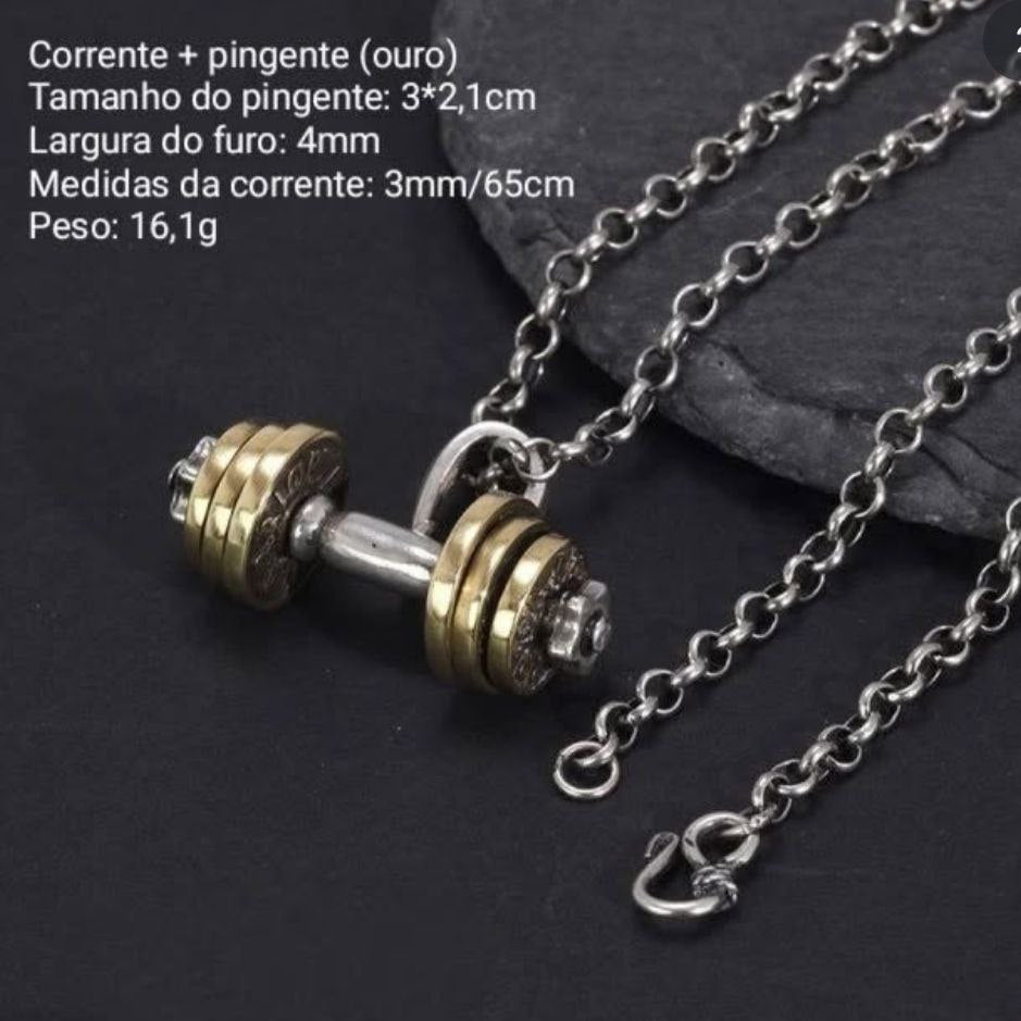 Colar Halter No Pain No Gain - Prata 925