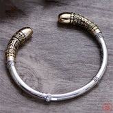 Bracelete Vintage Tibetano - Prata 925 e Bronze