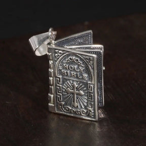 Pingente Holy Bible (Bíblia Sagrada) - Prata 925