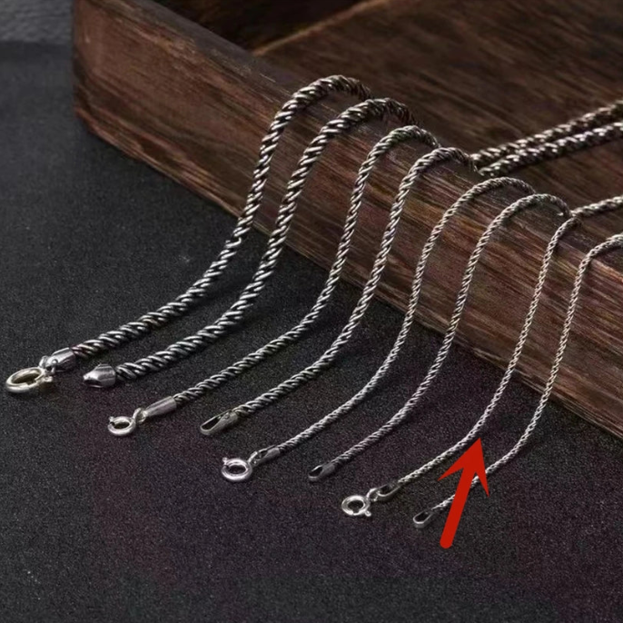 Corrente Vintage Twisted - Prata 925