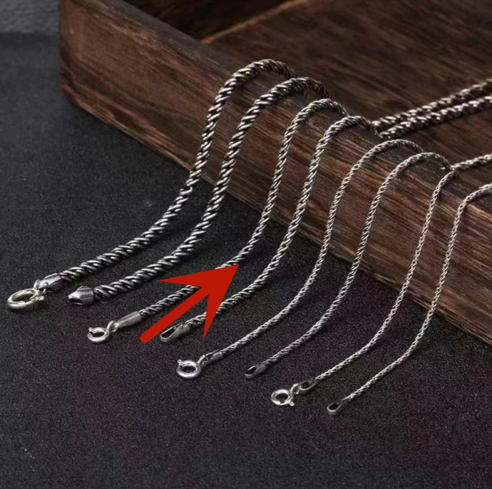 Corrente Vintage Twisted - Prata 925