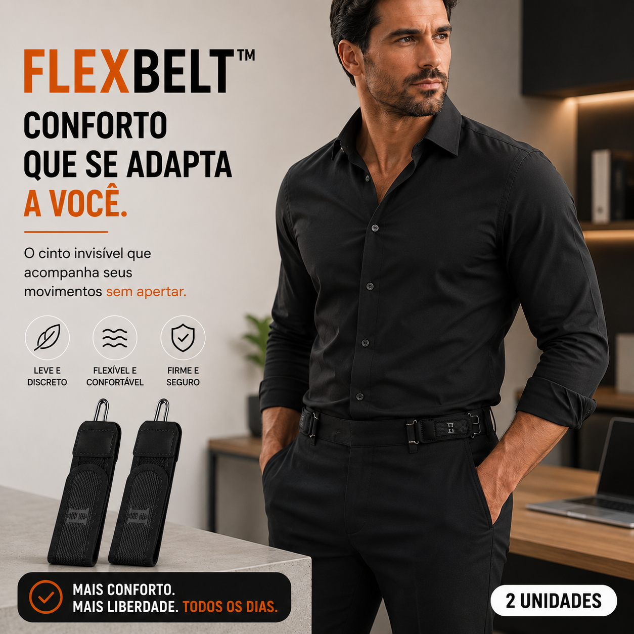 Cinto Sem Fivela - FlexBelt™