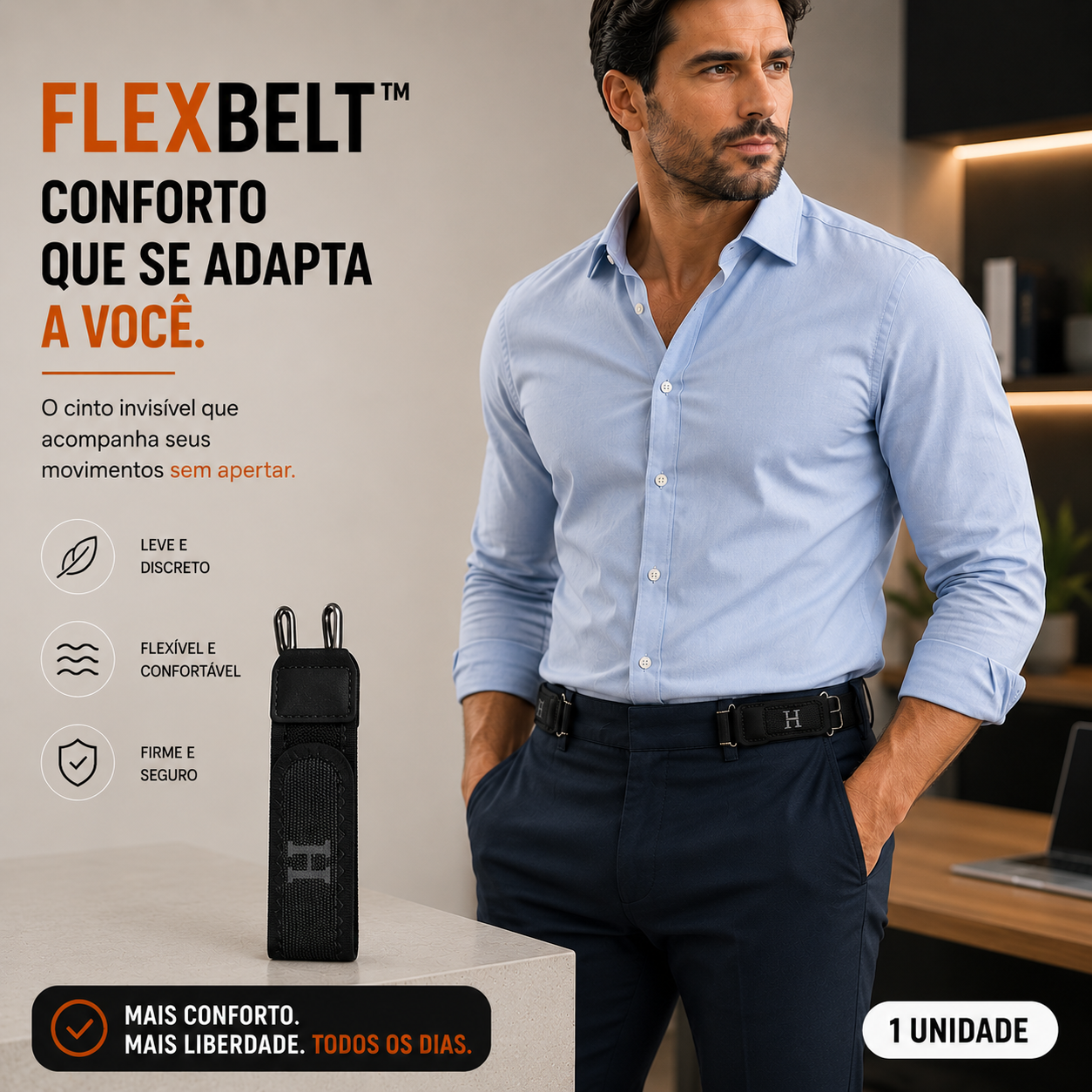 Cinto Sem Fivela - FlexBelt™