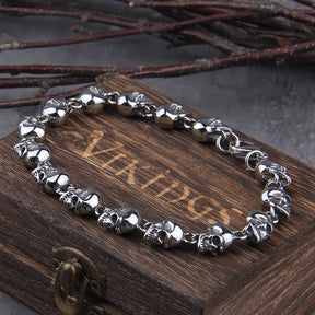 Pulseira Skull Viking