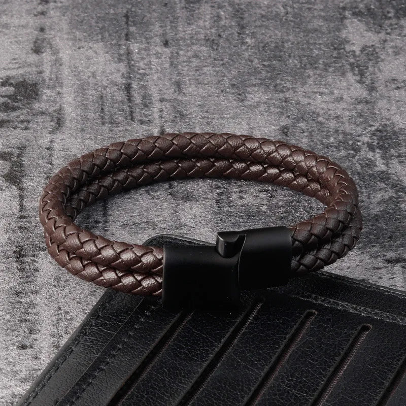 Pulseira Nero – Couro Duplo