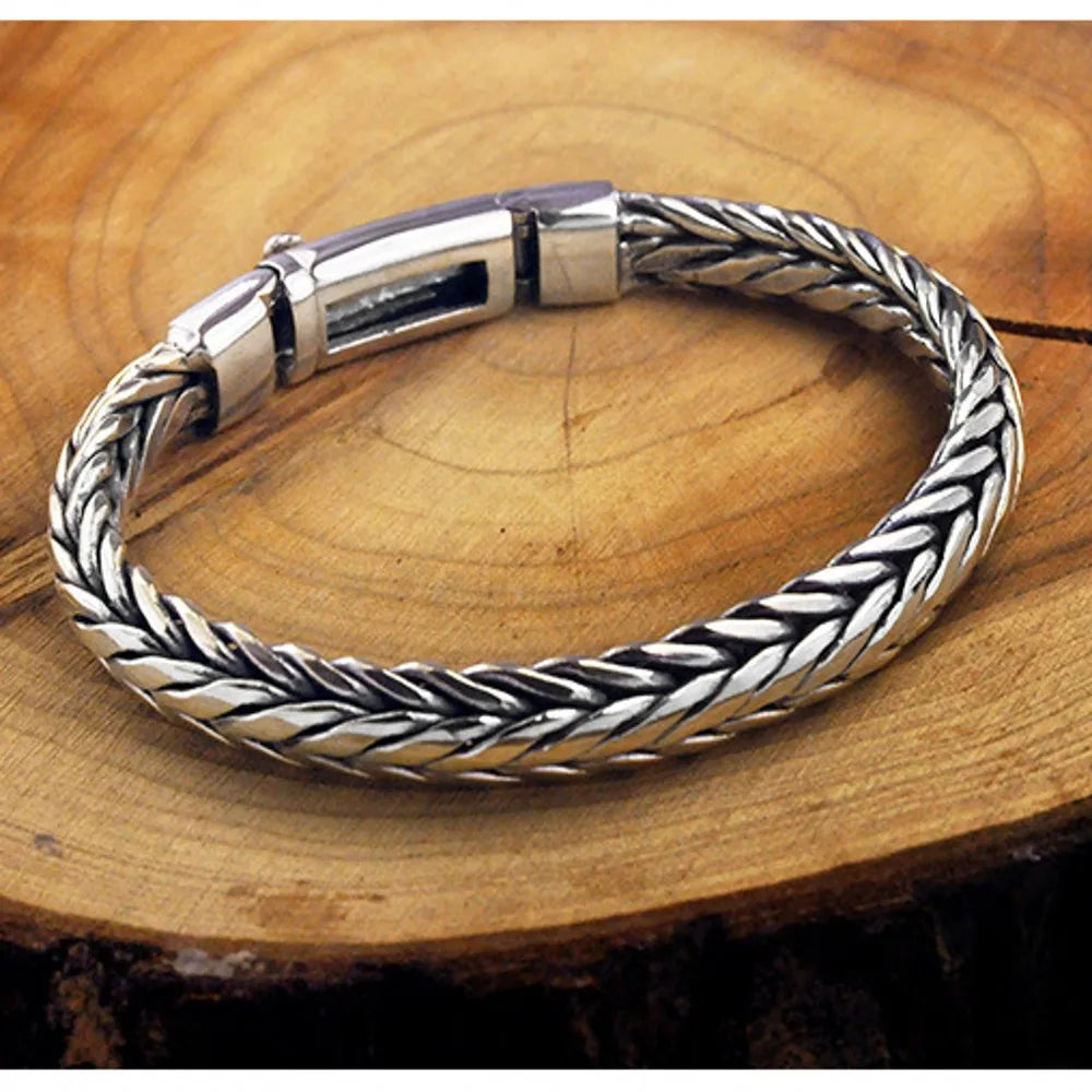 Pulseira Leônidas - Prata 925 (9mm)