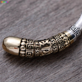 Bracelete Vintage Tibetano - Prata 925 e Bronze