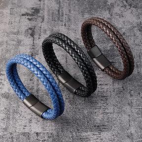 Pulseira Nero – Couro Duplo