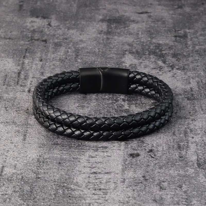Pulseira Nero – Couro Duplo