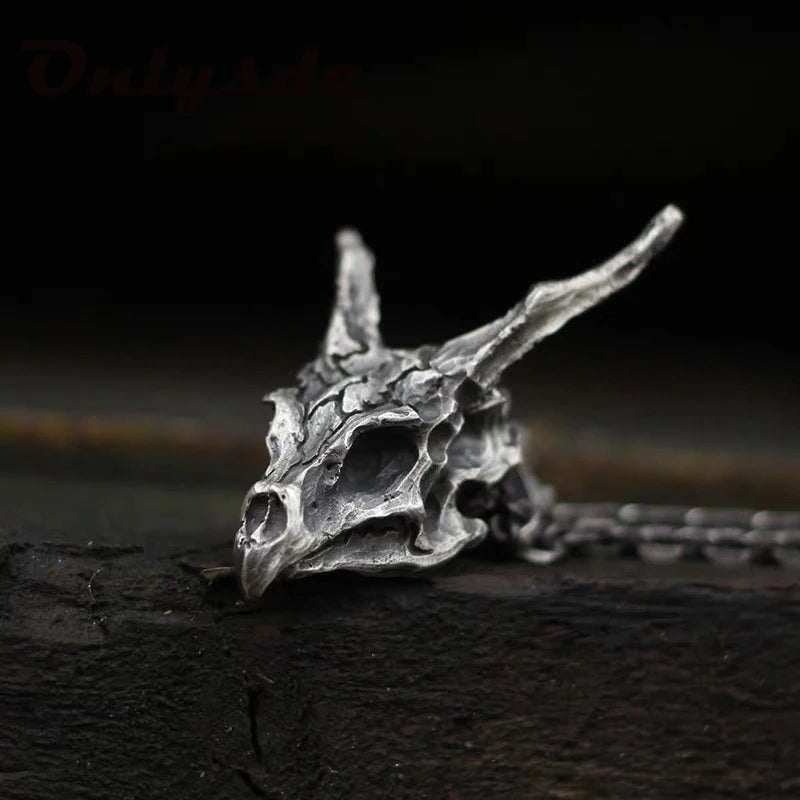 Colar Viking Crânio de Dragão