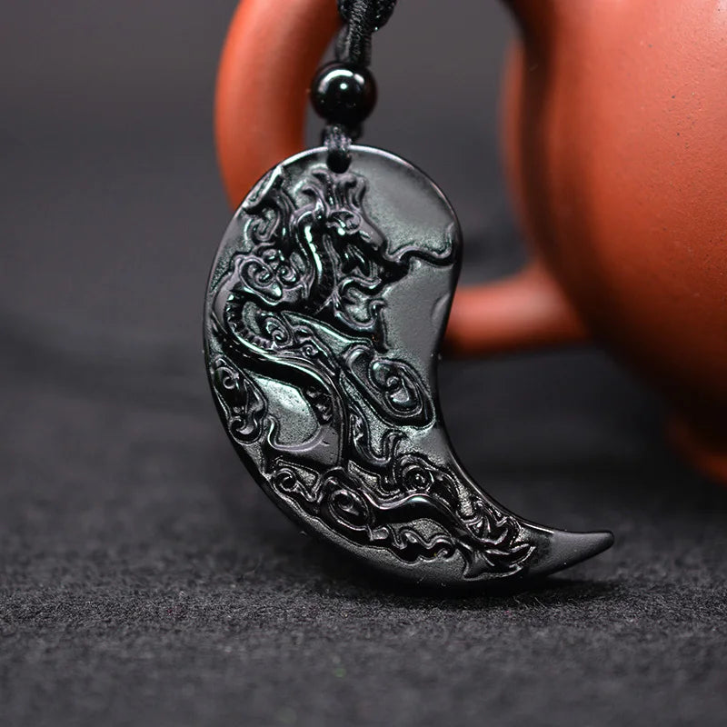 Amuleto Yin Yang Dragão e Fênix (2 peças)