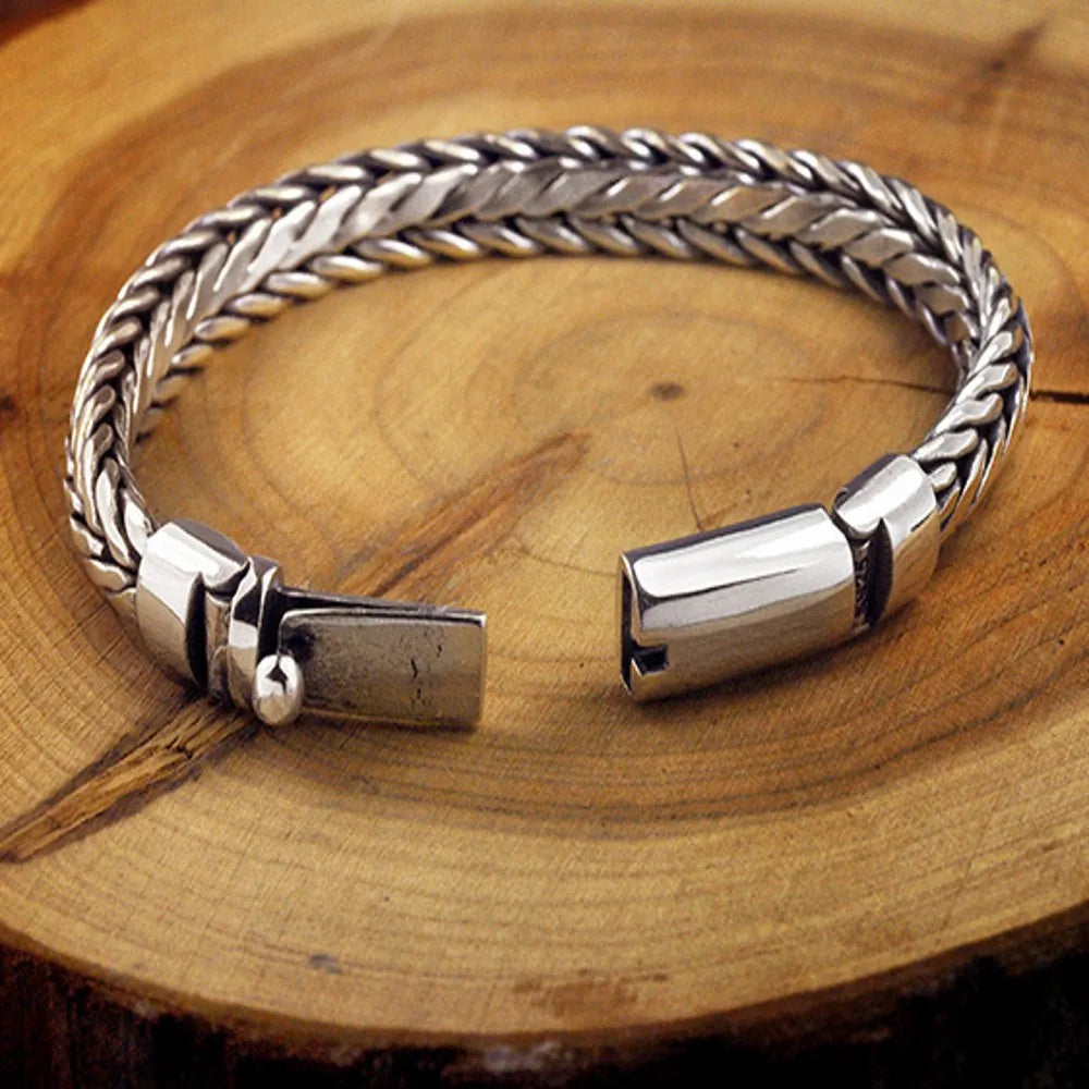 Pulseira Leônidas - Prata 925 (9mm)