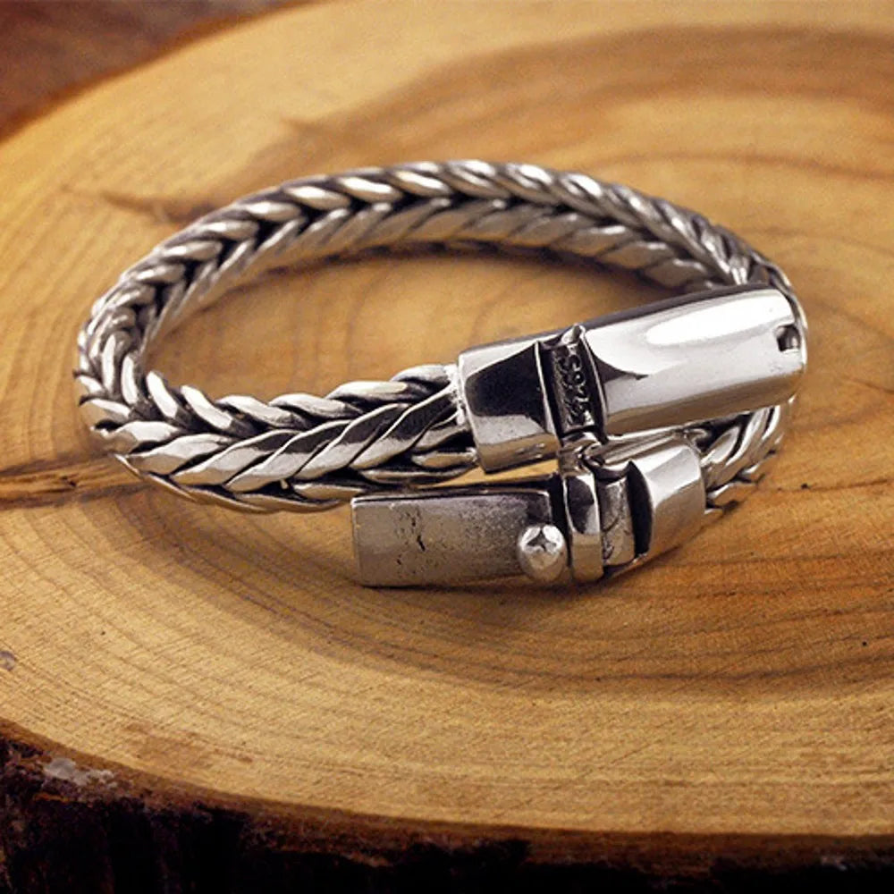 Pulseira Leônidas - Prata 925 (9mm)