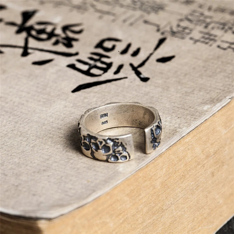 Anel Calvarium Skull - Prata 925 (Ajustável)