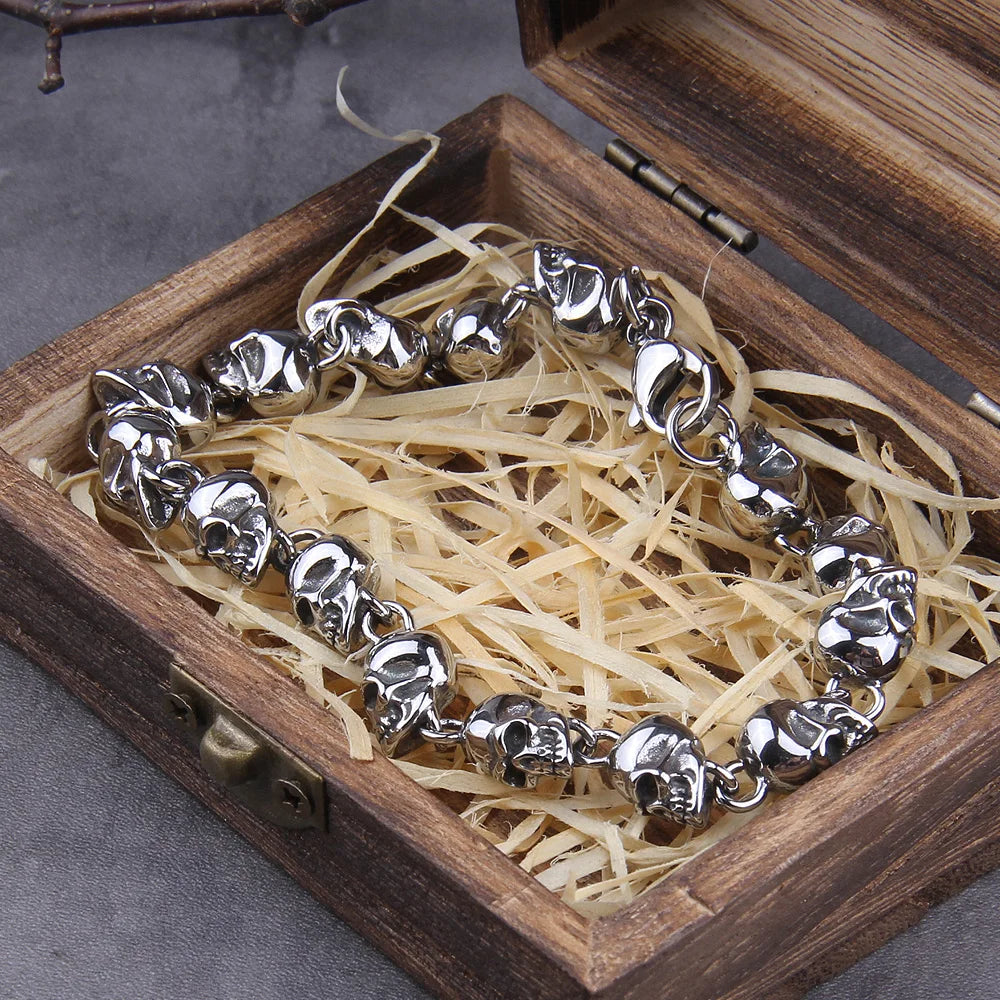 Pulseira Skull Viking