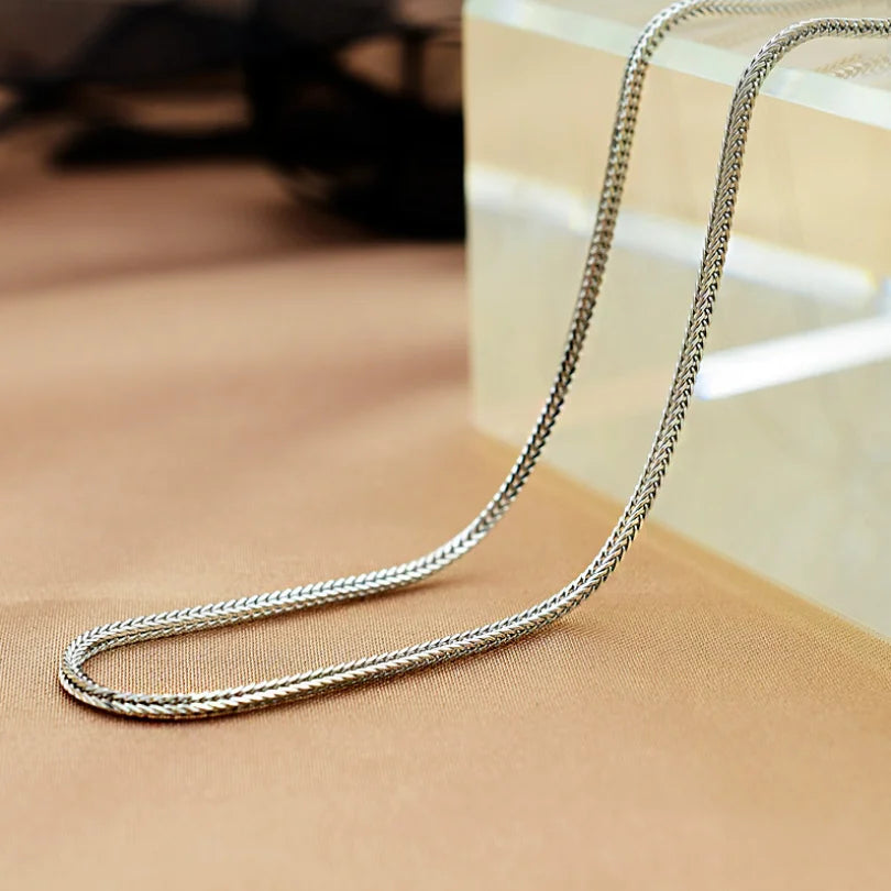 Corrente Rabo de Raposa Foxtail - Prata 925 (1.3mm/1.6mm)