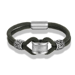 Pulseira Iron - Corda e Aço