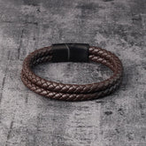 Pulseira Nero – Couro Duplo