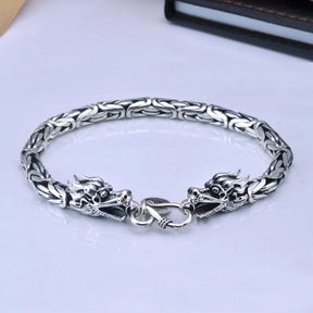 Pulseira de Bali Cabeça de Dragão - Prata 925