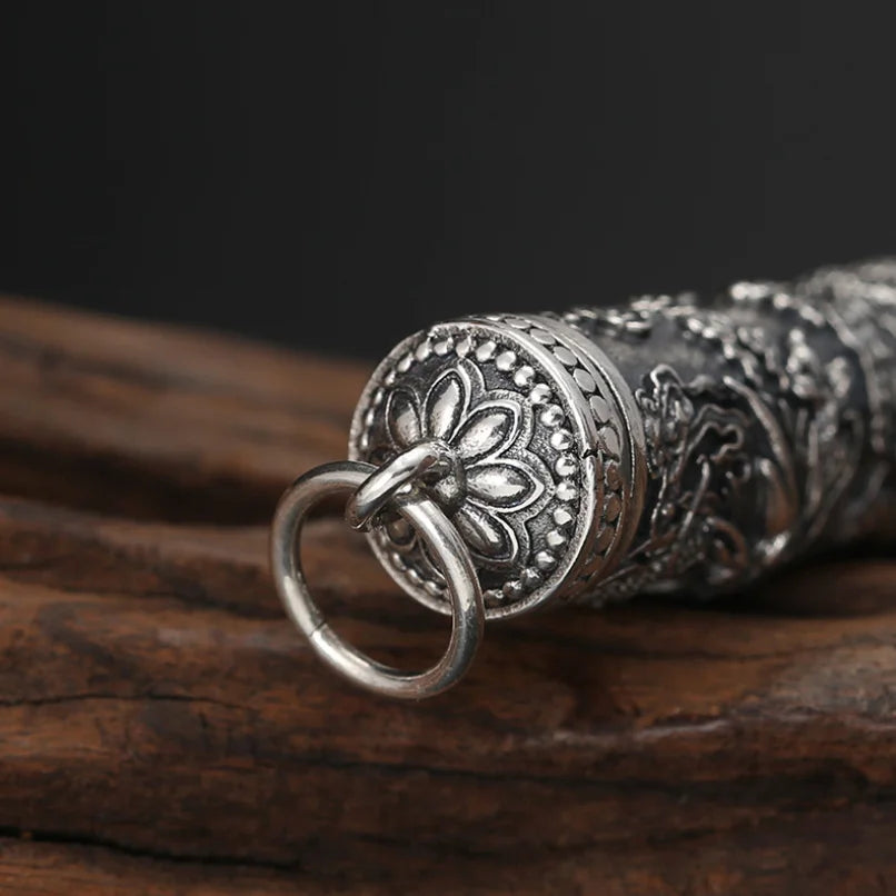 Pingente Dragão (Porta-Perfume) - Prata 925