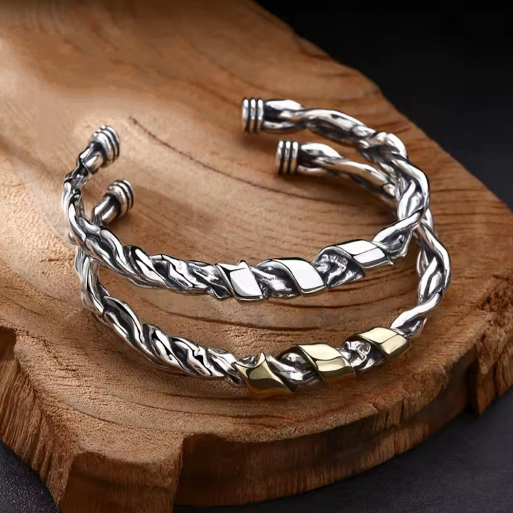 Bracelete Vintage Ribbon - Prata 925